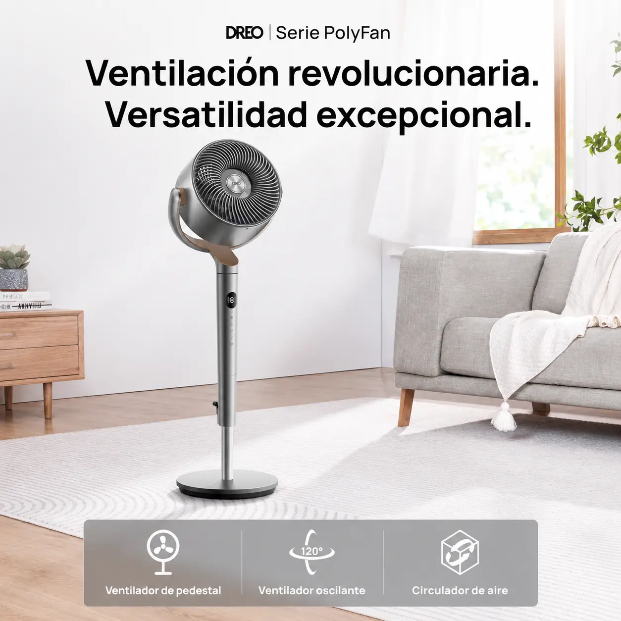 Dreo PolyFan 502 con mando a distancia — imagen 3